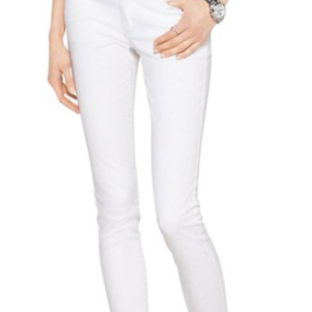 Michael Kors Stylish White Izzy Skinny Jeans